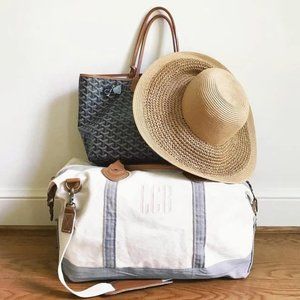 Monogram Weekender Overnight Travel Bag Personalized Monogram Luggage Duffle Bag